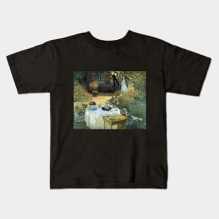 The Luncheon by Claude Monet Kids T-Shirt